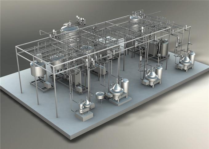 Cadena de producción del zumo de fruta del acero inoxidable, máquina de la producción del yogur del UHT